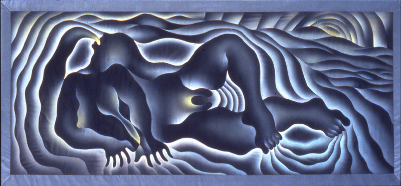 Earth birth, by Judy Chicago. 1983 http://www.brooklynmuseum.org/eascfa/feminist_art_base/archive/images/376.1559.jpg